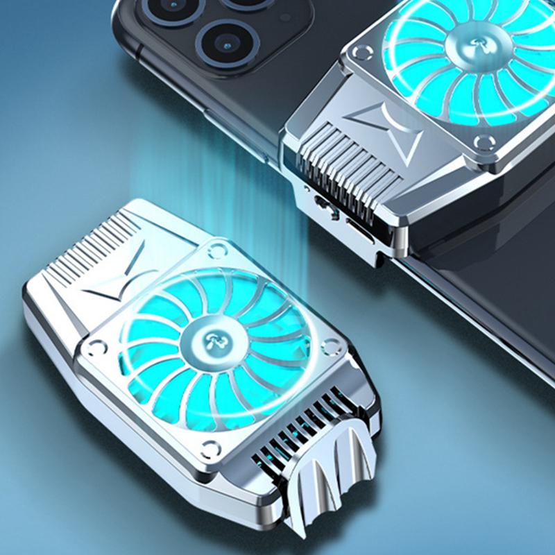 Portable Cooling Fan Mini Cooling Fans For Mobile Phone Silent Cooler Cell Phone Gaming Radiator Game Cooler
