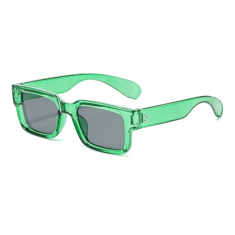 Men Retro Punk Fashion Sunglasses Square Protective Frame UV400 Unisex for Outdoor Adventures & Casual Style Shades Holiday Gift