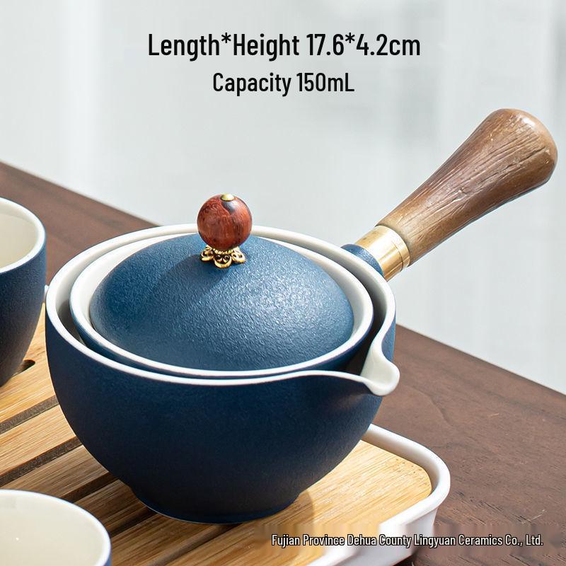 Xiaokang Portable Quick-Brew Travel Tea Set with Automatic Teapot