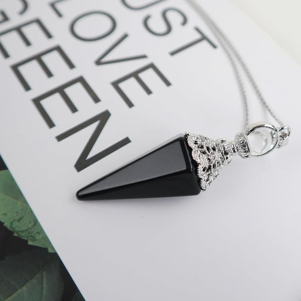 Retro European & American Crystal Hexagonal Pendulum Pendant