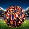 Bride of Chucky Print Size 5 Soccer Ball, PU Wear Resistant Football for Match Training and Daily Practice, Birthday Gift for Soccer Fans