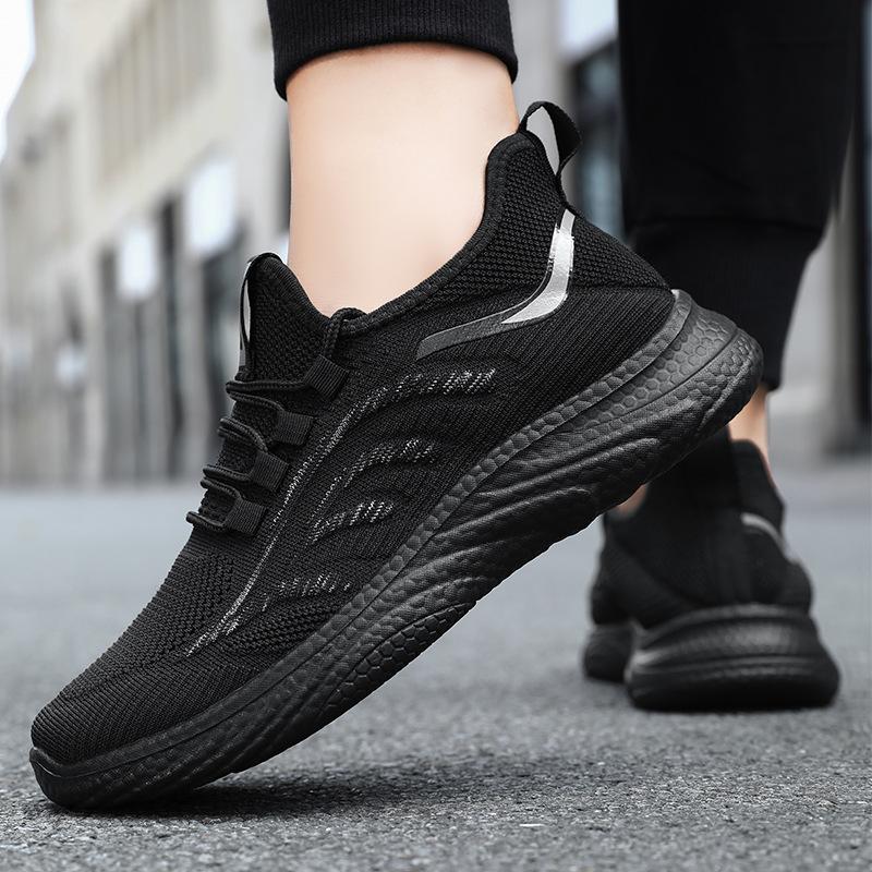 Fashion Men's Sports Shoes 2024 Spring New Men's Casual Breathable Single Shoes Men's Mesh Soft Sole Running Shoes