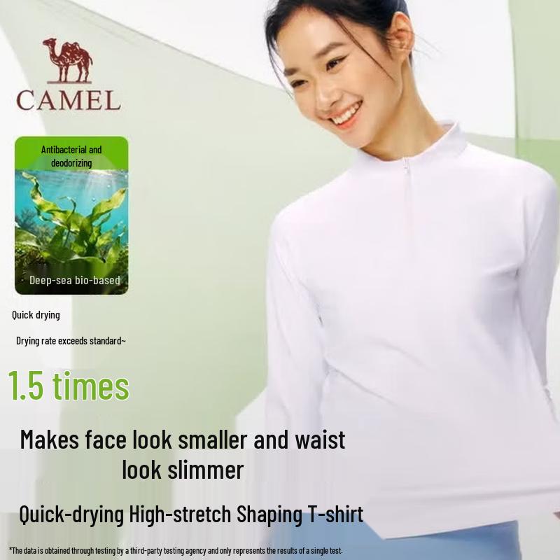 CAMEL Women s Quick-Dry Long-Sleeve Base Layer L