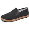 New cloth shoes men's comfortable and lightweight corduroy medium and old shoes retro one-pedal dad shoes