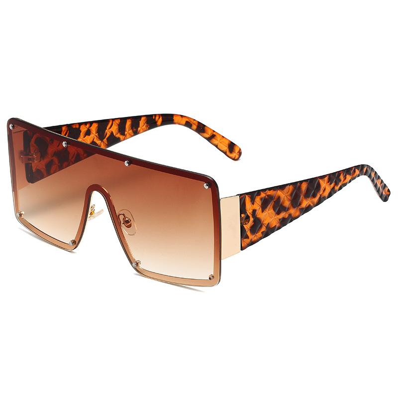 New Large Frame Joined Body Sunglasses Women Brand Designer Luxury Sun Glasses Outdoor Leisure Women Eyewear Uv400