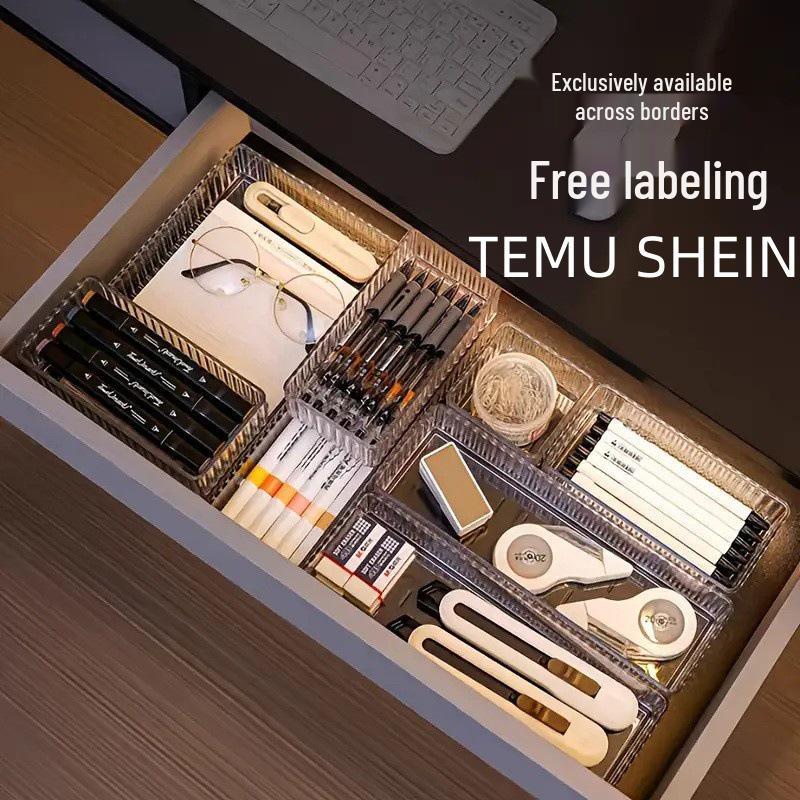 Desktop Transparent Organizer: Book, Cosmetic, and Jewelry Storage Box