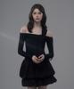 Mausolleum Balloon Cancan Skirt - Black
