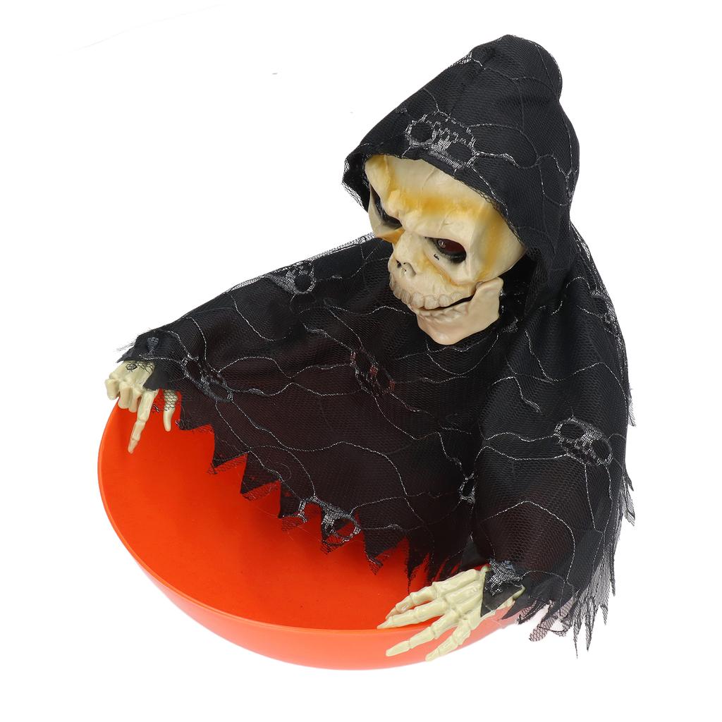 Electric Plate Skeleton Ghost Glowing Ghost Called Skull Fruit Plate Festival Decorations