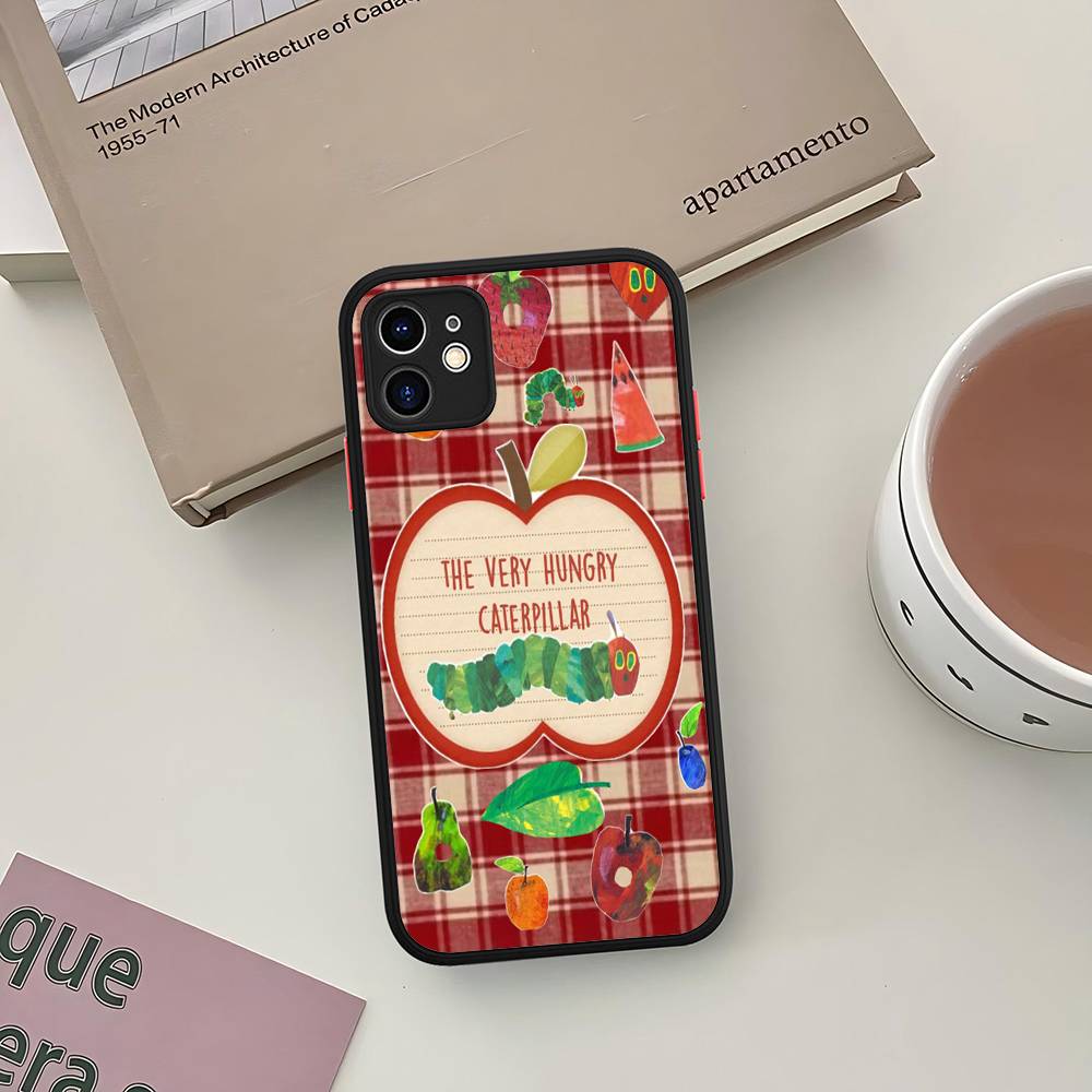 The Very Hungry Caterpillar For IPhone Air 16 15 14 Plus 13 12 11 Pro Max Matte Cover Jelly Shockproof Phone Case