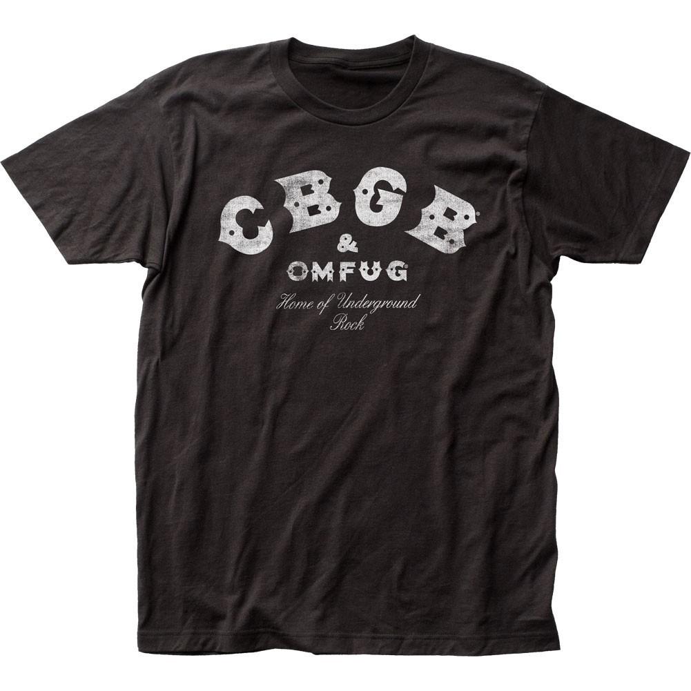 CBGB Distressed Mens T Shirt Music Classic Concert Rock Band Tee New Black S