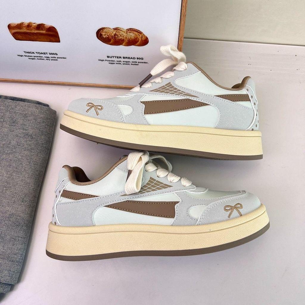 Spring 2026 Women's Pink German Training Shoes with Thick Sole: Fashionable, Versatile Casual Sports Sneakers