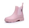 Women's Fashion Ankle Rain Boots: Elastic Chelsea, Non-Slip, Waterproof Waders