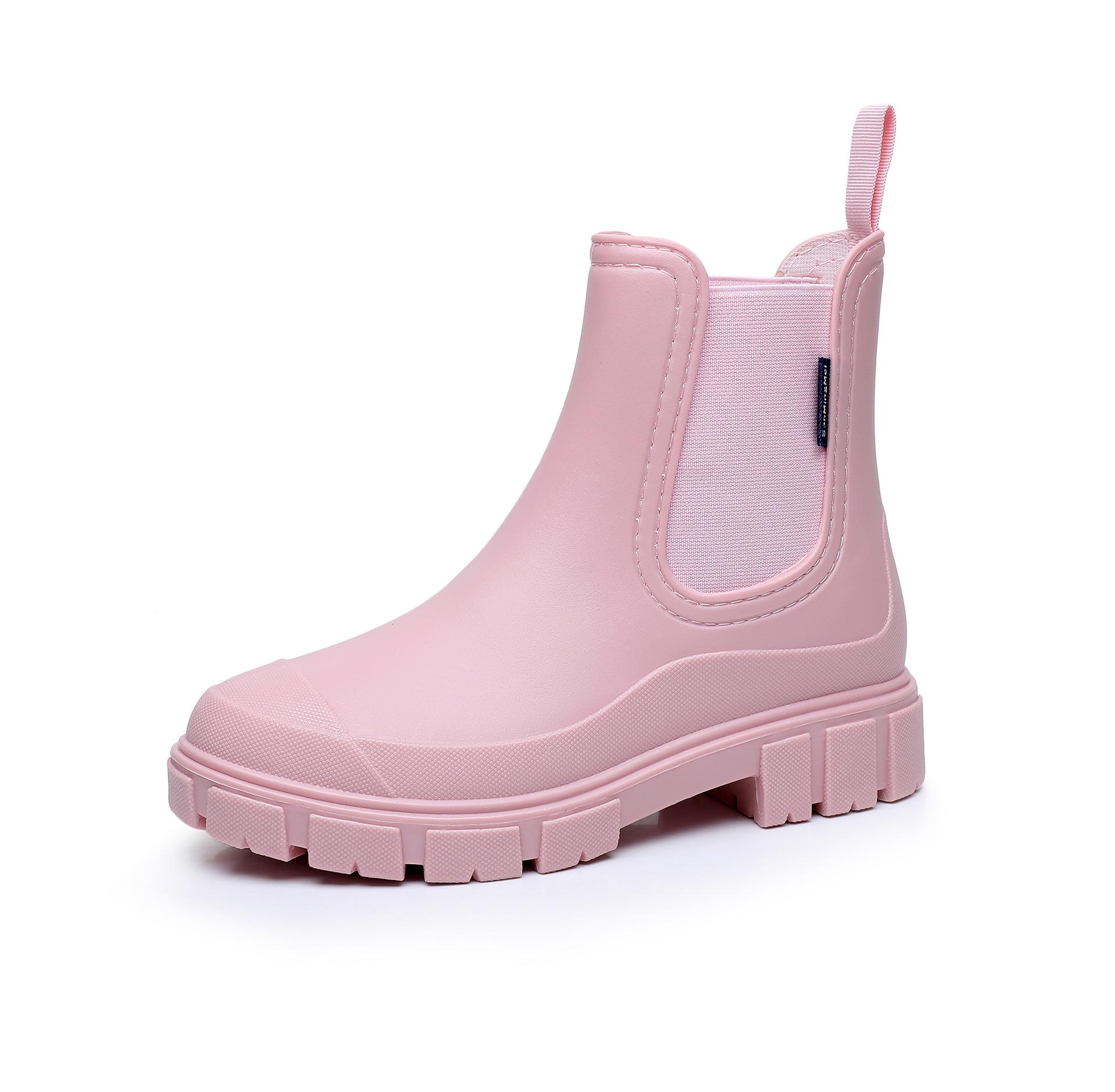 Women s Fashion Ankle Rain Boots: Elastic Chelsea, Non-Slip, Waterproof Waders 43