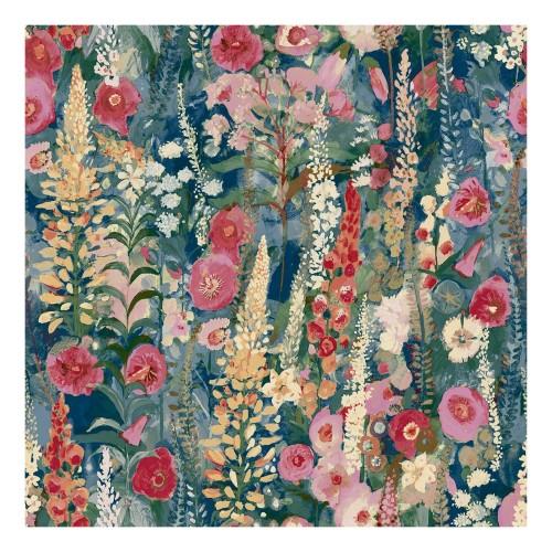Grandeco Delphinium Vinyl Textured Wallpaper