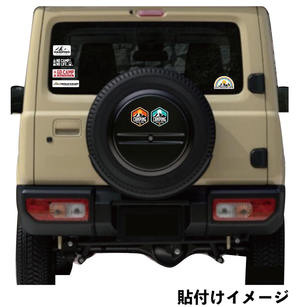 Original Design Store Camp Sticker Waterproof Outdoor Sticker Water Resistant