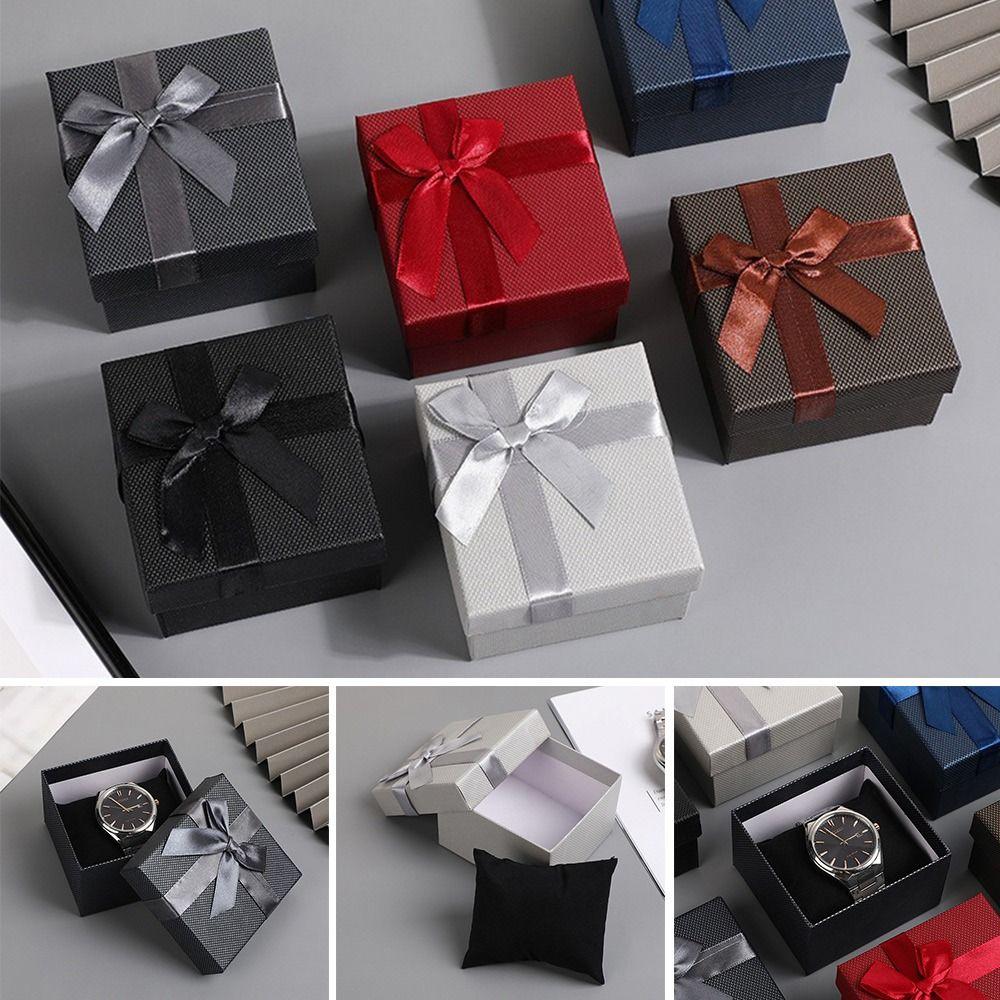 Dustproof Gift Packing Box Bowknot Design Gift Show Case Jewelry Packing Case Gift