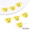 Yellow Hand-Painted Ceramic Cartoon Beads for DIY Bracelets, Necklaces, and Phone Chains