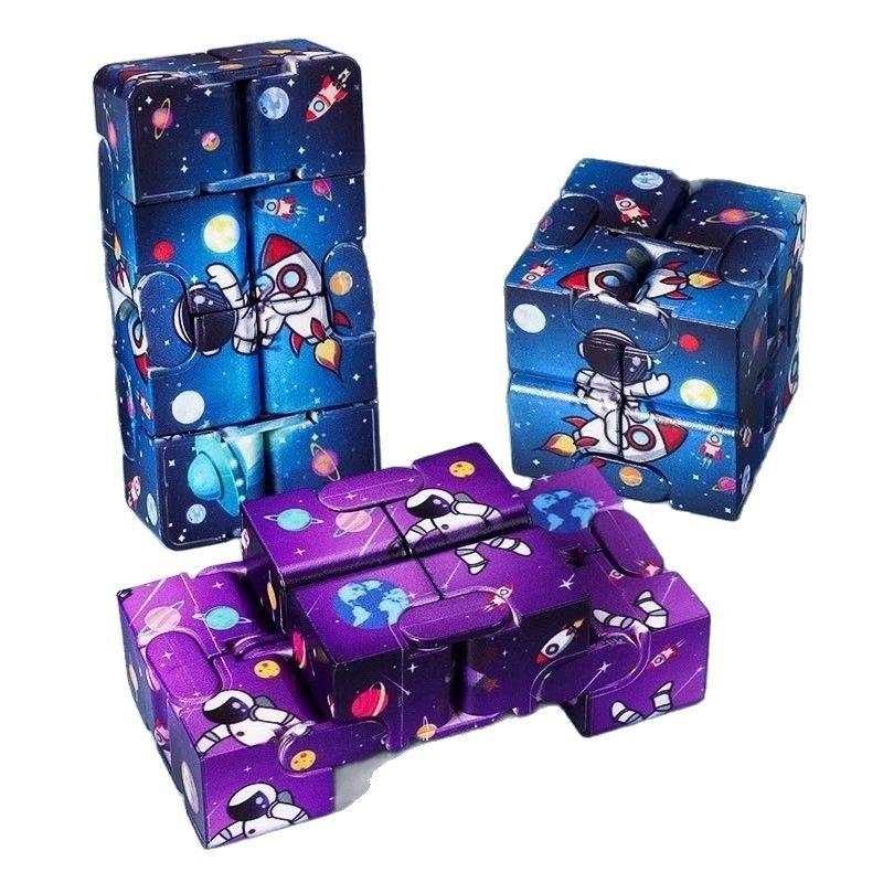 Infinite Flip Transformation Toy Anti Anxiety Stress Relieving Fingertip Game Puzzle Stress Relieving Magic Pressure Toys Gifts