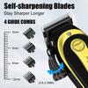 Hair Clipper Golden Cordless Home Haircut Two-piece Set Haircut Professional Electric Clipper Rechargeable Trimmer for Men
