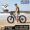 Bicicletă Electrică de Munte BURCHDA RX80 Baterie Litiu 48V20AH Roți 26 Inch 4.0 Fatbike Bicicletă Electrică Pentru Adulți Motocicletă