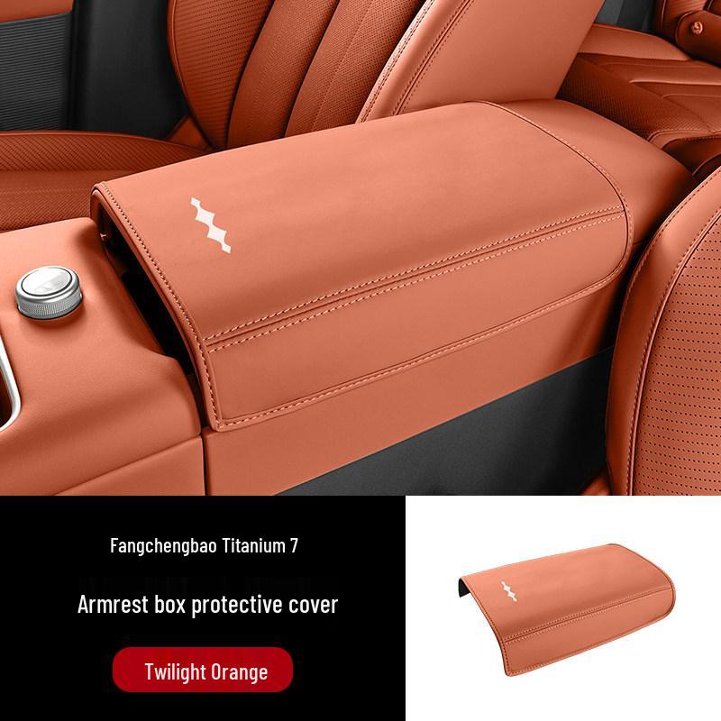 Equation Leopard Titanium 7 Armrest Box Cover - Original Car Color Protection Pad