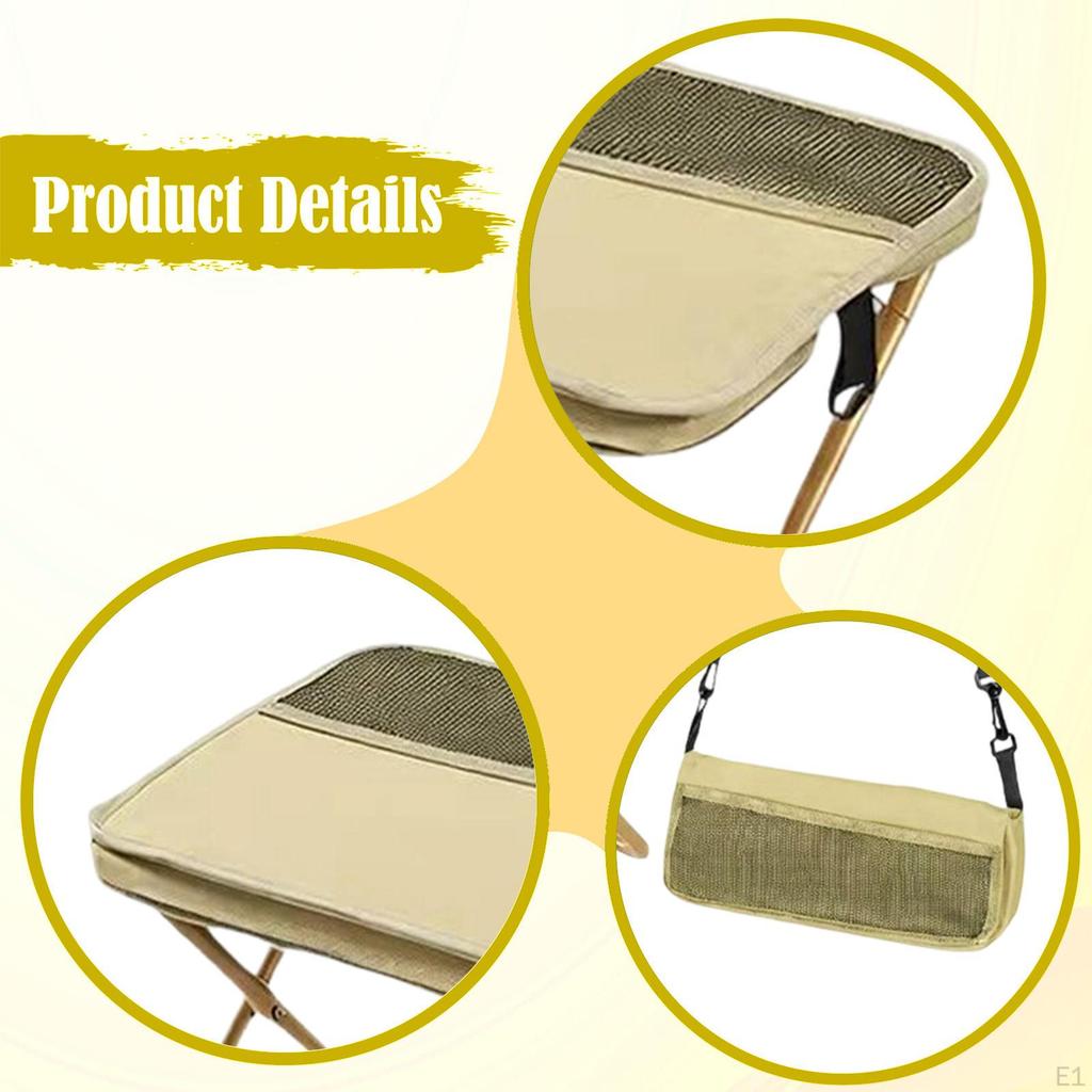 Foldable Backpack Stool Camp Chair Fishing Carry Bag Travel for Activities