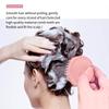 Hollow Out Scalp Cleaning Massage Comb Household Silicone Shampoo Brush Head Body Bathing Brushes Barber Salon Hairdressing Tool