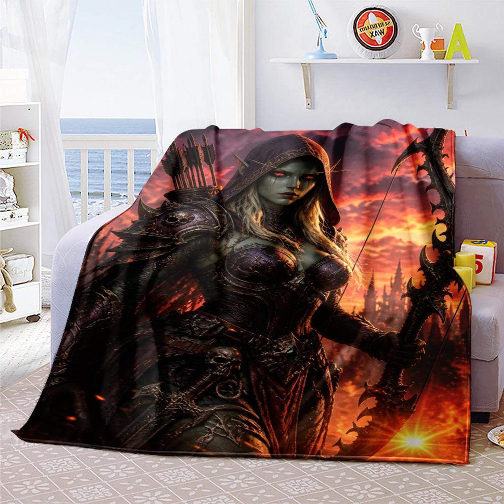 World of Warcraft Blanket Fantasy Creature Perfect All Seasons Soft Comfortable Sofa Office Nap Travel Festive Gift