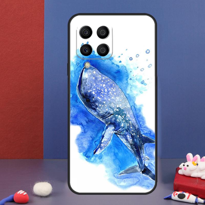 Whale Sharks Fish Case For Samsung Galaxy M54 M34 M14 M21 M31 M51 M12 M32 M52 M13 M23 M33 M53 M20 M30s Cover