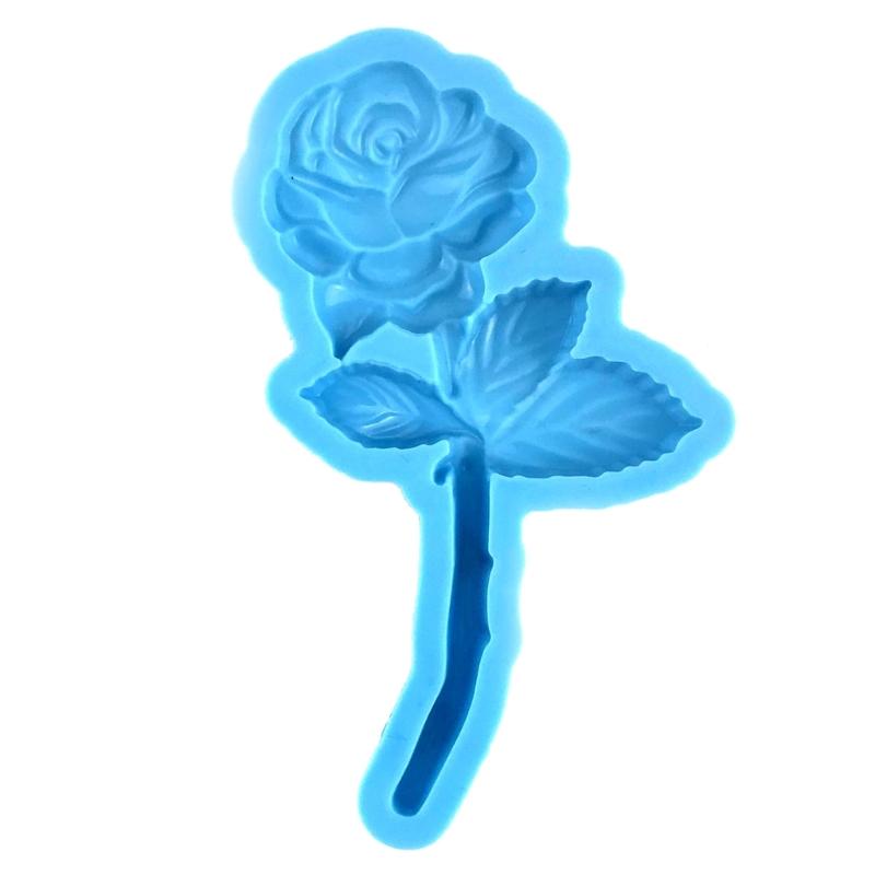 Flower Silicone Resin Mold,Rose Epoxy Resin Casting Mold for DIY Craft Car Pendant Jewelry Making Keychain Silicone Mold