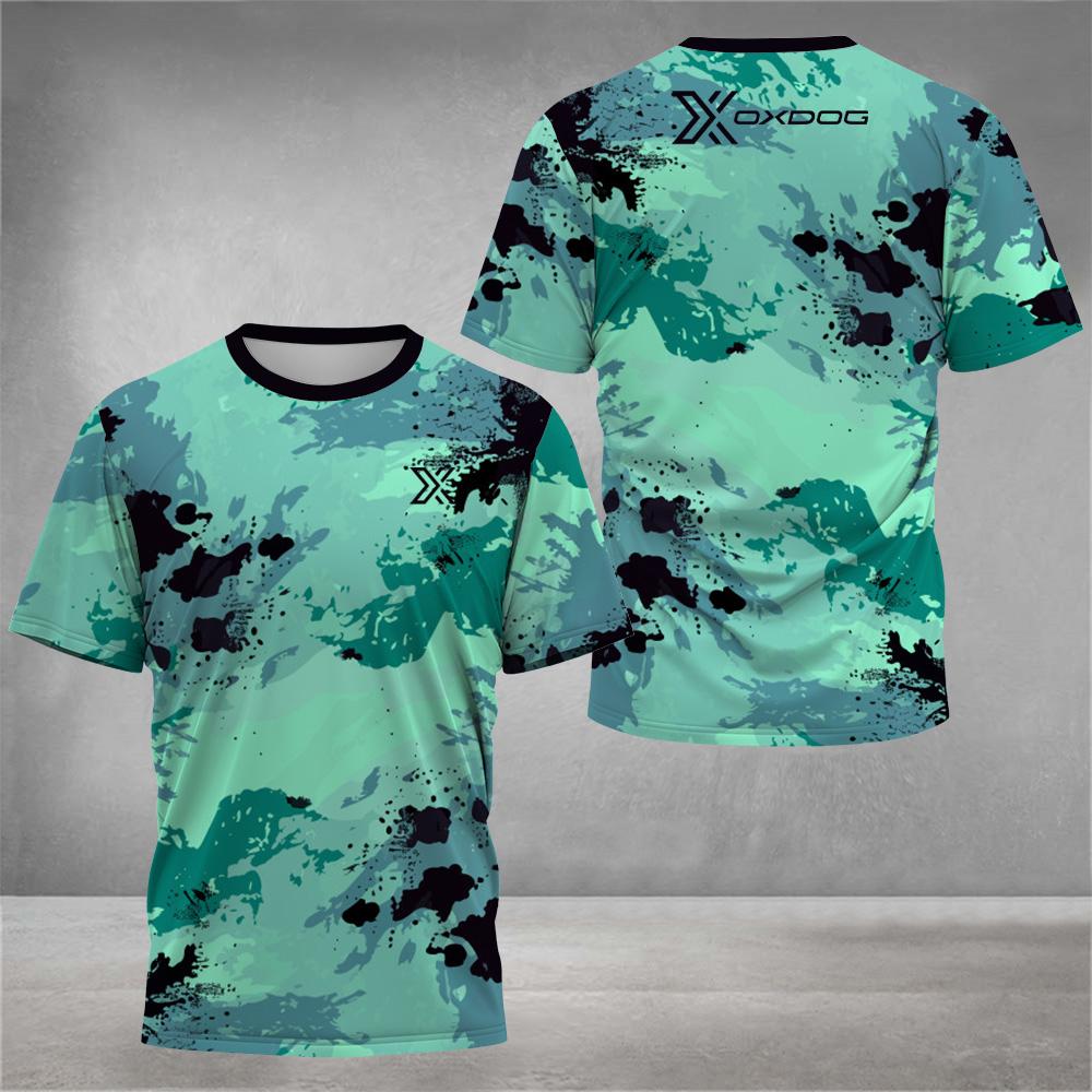 Fashion 3D Tie-Dye Print T Shirt For Men Summer Quick Dry Short Sleeve Outdoor Tennis Sports T-Shirt Casual Breathable Loose Top