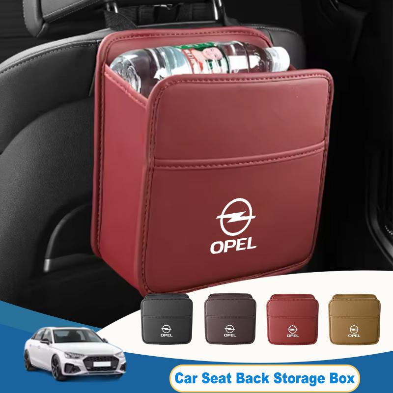 BBGL9 Leather Car Seat Back Storage Bag Hanging Pocket Accessories For Opel Corsa Astra Insignia Vectra Zafira Meriva Mokka Grandland
