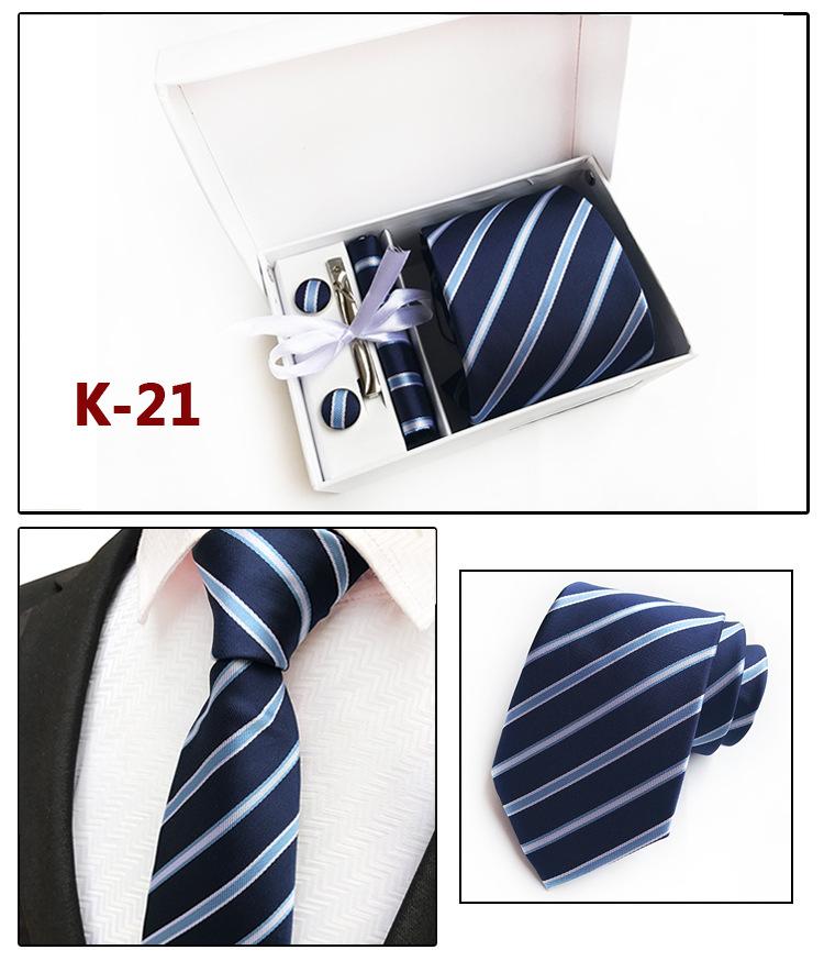 Herren-Krawatten-Geschenkbox 6-teiliges Set Gruppenkrawatte Business-Krawatte
