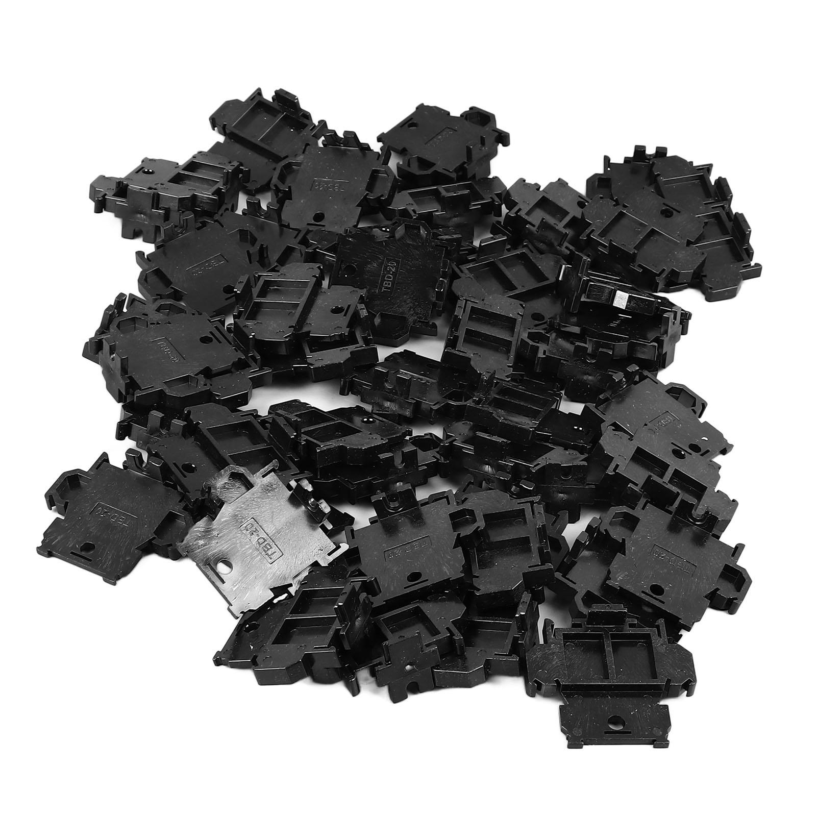

100PCS Terminal Block Nylon Multifunctional DIN Rail Terminal Block for Home Commercial