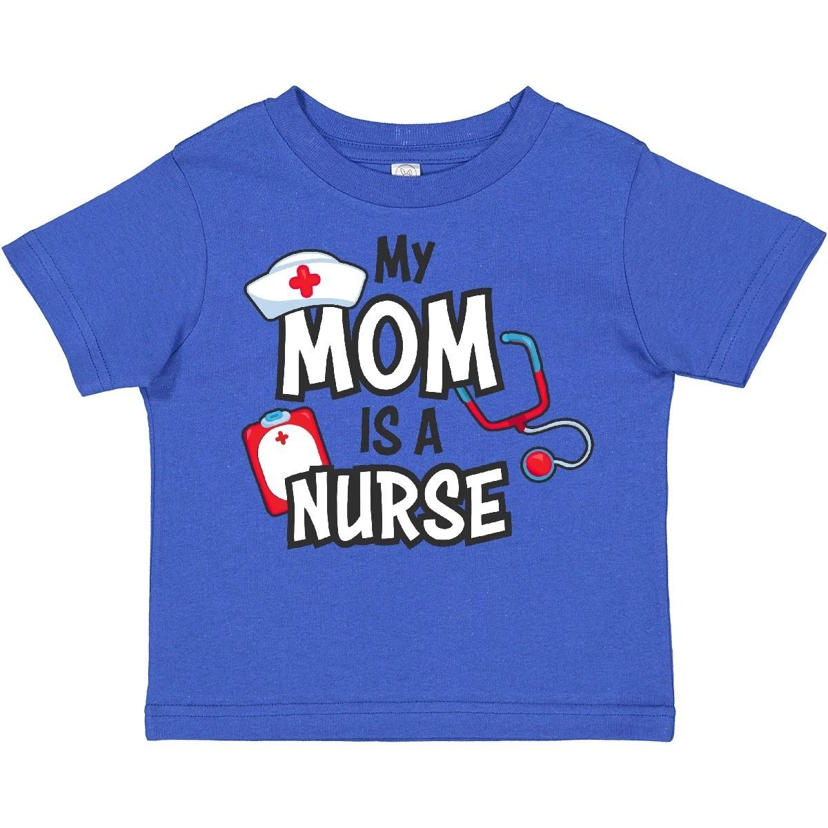 Inktastic My Mom Is A Nurse Toddler T-Shirt Occupations Kids Nursing Hat Career 160