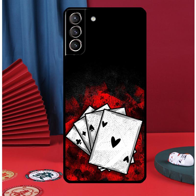 Mystery Poker Card Phone Case For Samsung Galaxy S24 Ultra S9 S10 S20 S21 S22 Plus S23 FE S25 Ultra Back Cover