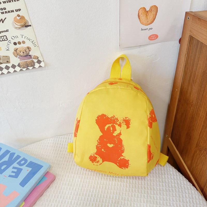 Kindergarten Middle And Small Class Students Schoolbag Cartoon Cute Bear Boys And Girls Backpack Children'S Backpack