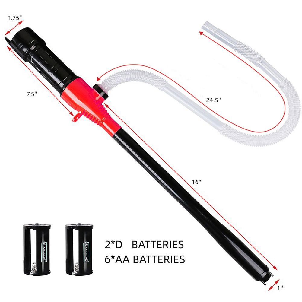 

Портативный электрический насос для всасывания, ручной сифон для перекачки жидкости, масла, воды, топлива, аккумуляторная батарея, автомобильный насос для перекачки газа, автомобильные инструменты чёрный