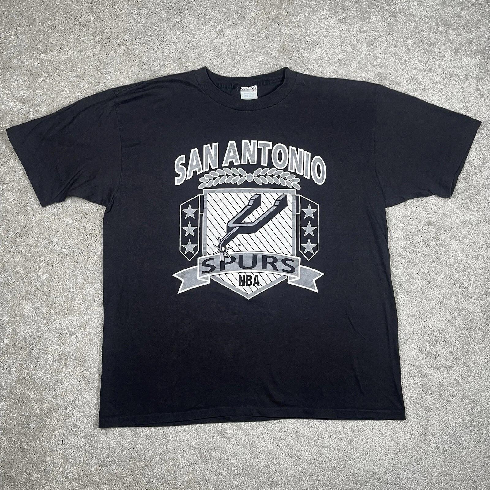 

Винтажная футболка San Antonio Spurs Artex с графическим принтом 1980-х годов РЕДКАЯ Размер Большой L L