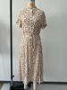 Vestido Midi de Manga Corta de Lunares Europeo y Americano - Moda de Verano 2025 para Mujer