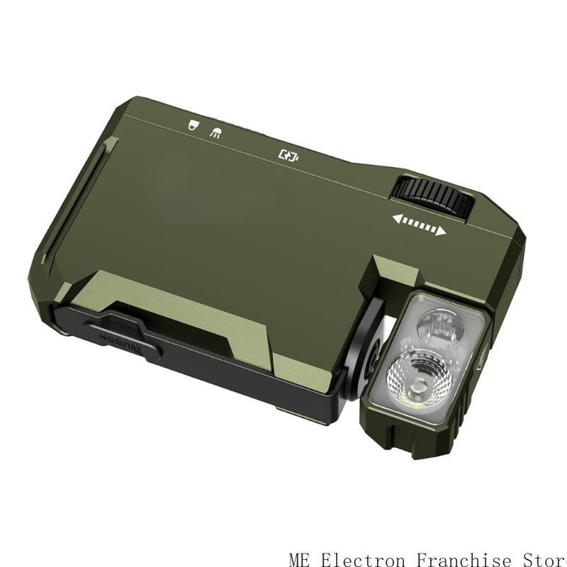 Super Slimly 400 Lumen RechargeableEDC Flashlight Double Light Sources Flashlight for Outdoor Camping Hiking Adventure