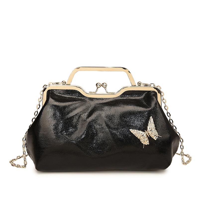 Women's Evening Bag Gold-colored Clutch Shoulder Chain Bag Crossbody Bag Fashion