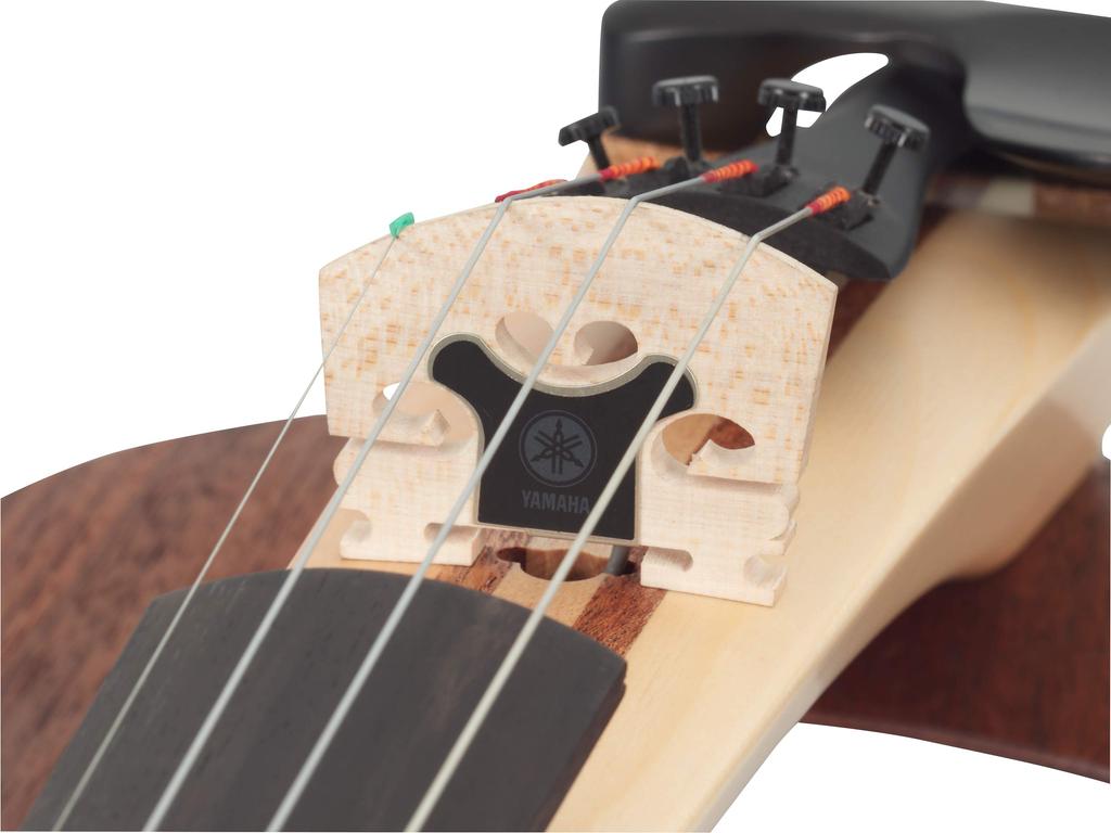 YAMAHA Electric Violin YEV104BL Organic Design That Takes Advantage of the Texture and Materials of Wood