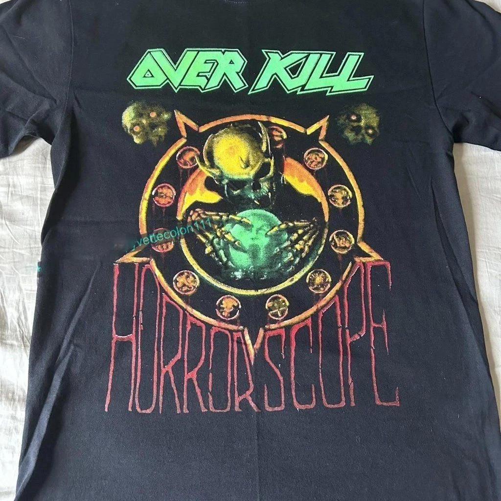 NEW Overkill Band Horrorscope Album Heavy Cotton Black T Shirt S-5XL TU853 XXL