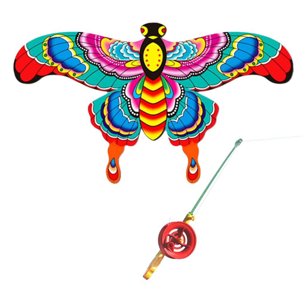 Dynamic Kite for Kids Adult Fishing Rod Dynamic Wing Swallow Kite Beach Play Party Outdoor Sport Flying Toy for Beginner
