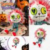 Halloween Plush Toy Ghost Stuffed Doll Soft Fabric Creepy Face Party Decoration Halloween Plush Doll for Kids and Adults