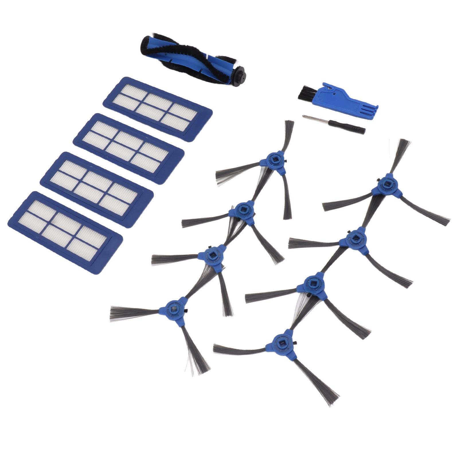 

Sweeping Robot Main Side Brush Filter Screen Replacement Kit for RoboVac 11S Max 15C Max 30C Max G30 Edge G10 Hybrid