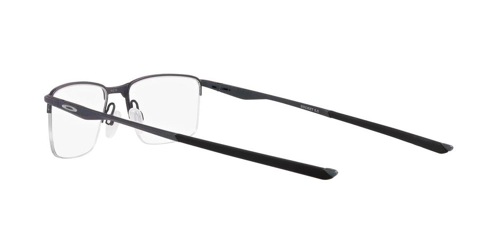 Oakley OX3218 Prescription Socket Colorshift 52mm Lens Glasses, 5.5 DK, MT, Silver/Blue Frame/Demo Lens,