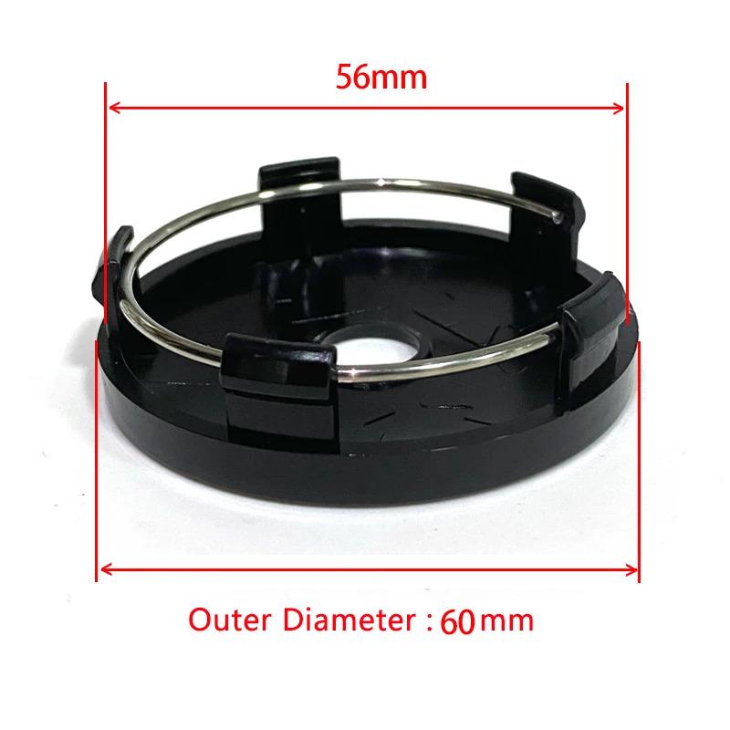 4pcs/Lot 56mm 60mm DS Car Wheel Center Hub Caps For DS Logo Stylish Hard Wearing Replacement Dust Cover Accessories
