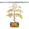 Citrine Gravel Crystal Money Tree Home Ornament Gift